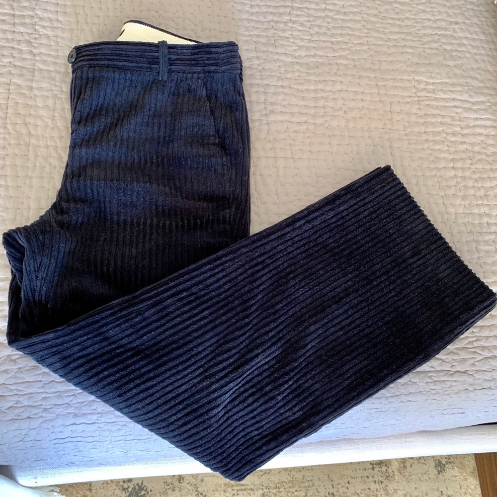 J Crew Wide-leg cropped pant in corduroy